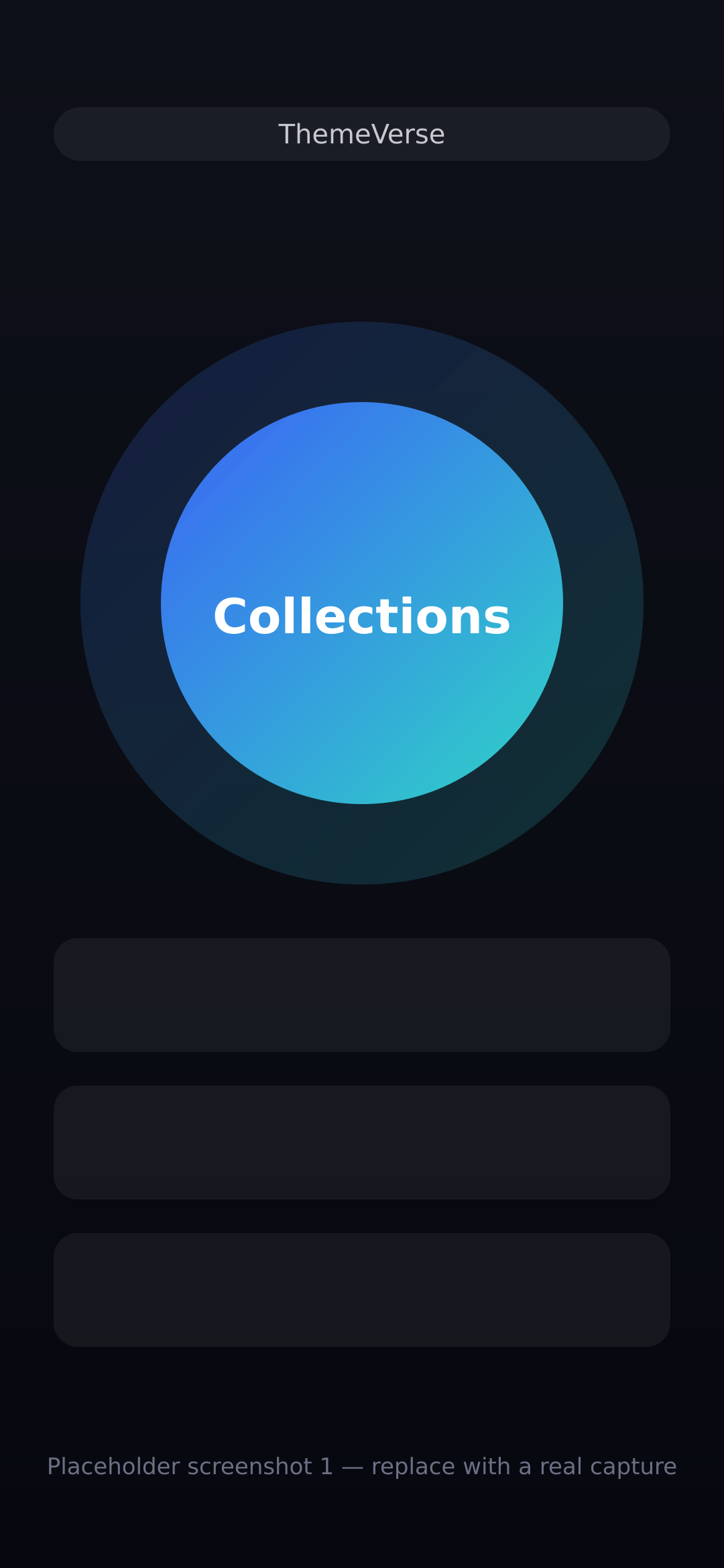 ThemeVerse wallpaper gallery with curated collections